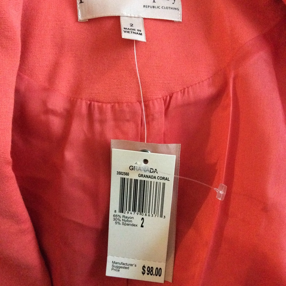 Coral color Philosophy blazer - Picture 2 of 2